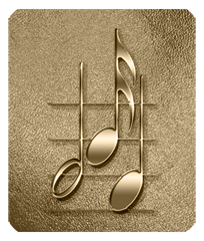 DF35-382-BZ Music Notes Bronze
